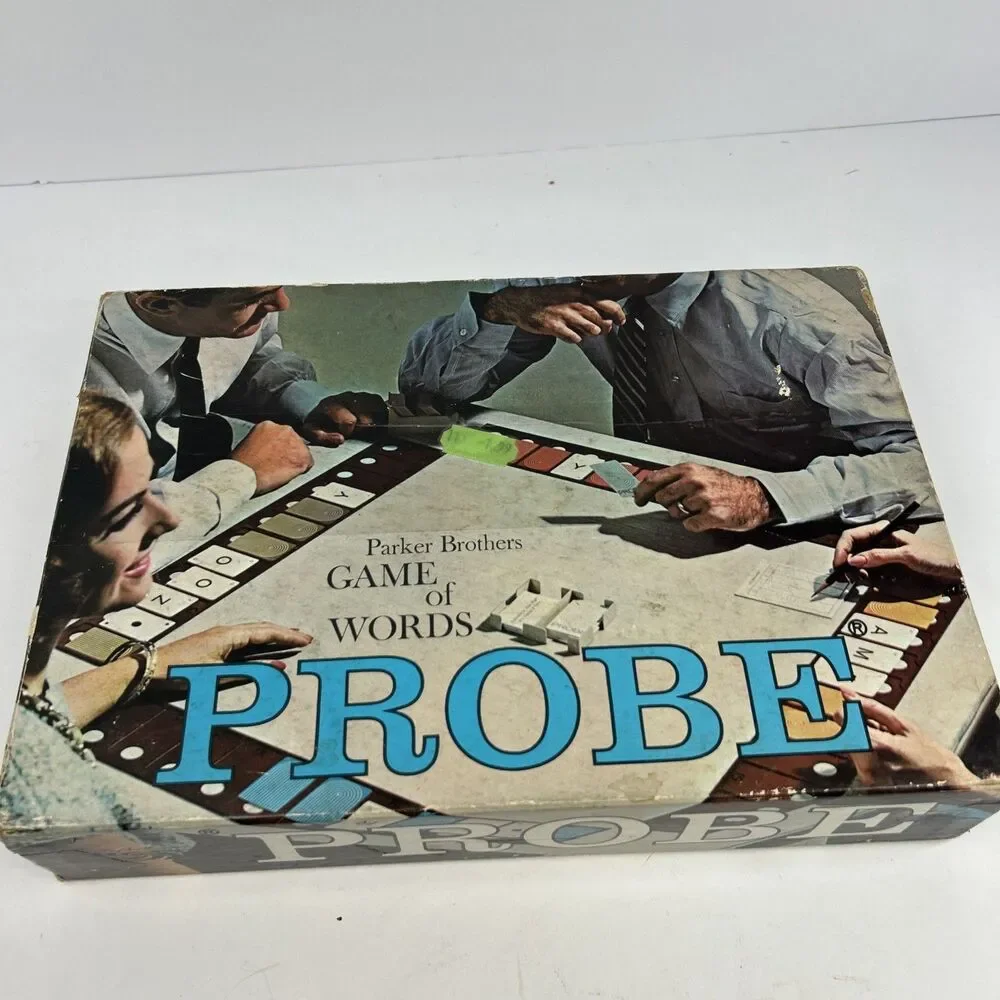 Vintage 1964 Parker Brothers Probe Game of Words Board Game Complete